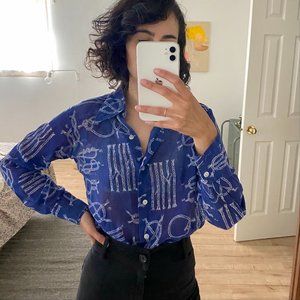 Vintage Button Up Western Shirt